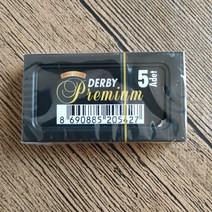 양날면도기 제시맨 양날 안전 면도날 블랙 더비 면도날 5매입 클래식 안전, 블랙 더비 5매입