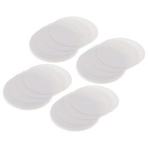 GHSHOP 40Pcs 둥근 세라믹 섬유 절연 제 담요 마이크로파 킬른 선반 종이, 115mm, 화이트, 유리 섬유