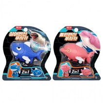 (아이원토이) 상어 돌핀 변신 푸시카 지느러미 누르면 앞으로 달려갑니다, 상세페이지 참조