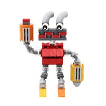 MOC-마이 싱잉 몬스터 Wubbox 빌딩 블록 모델 공포 만화 음악, A0494Y02 96PCS