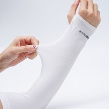 자외선 차단 손가락 팔토시 암 슬리브 암밴드 암커버, 화이트