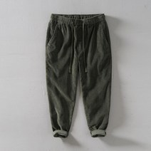 여성코듀로이팬츠 여자 겨울 와이드 밴딩 바지 뉴 빈티지 코듀로이 스트레이트 레그 팬츠 남성용 면 자수