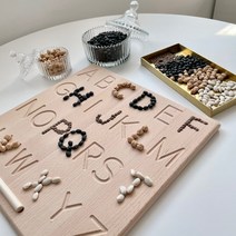 까사드로잉 따라쓰기 보드 양면 숫자 + 도형 L, 혼합색상