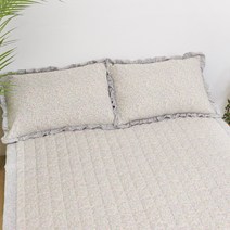 마이크로 사계절 꽃무늬 플라워 프릴차렵이불 침대패드 S Q