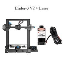 크리얼리티 조용한 메인 보드 3D 프린터 엔더 3 V2 TMC2208 UI 컬러 크리스탈 카보런덤유리 배드 4.3인, 13 Add Laser