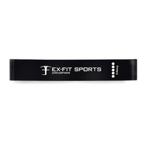엑피트 라텍스 루프밴드 + 보관가방, 블랙(5단계)