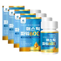 매스틱 파워600 알약형 60정4통 국산 양배추추출 효소 위에좋은약초 MASTICGUM 가루 할머니 할아버지