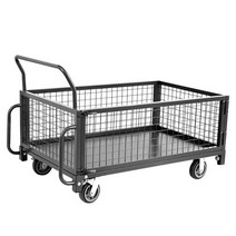 바스켓 카트 사륜 구루마 철대차 망카 화물 택배 운반, 상세 페이지 참고, 6인치 적재 용량 500kg