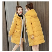 여성 패딩 점퍼 후드 여자 숏 패딩 하프 롱 경량