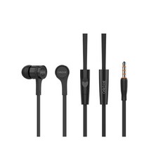 밥쇽 Celebrat 스카이 1 이어폰 유선 깊은베이스 3.5mm 잭 Oppo, 01 개rphone Black