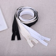 짱패브릭 5호 심플 120cm 비슬론 오픈형 점퍼지퍼, 아이보리