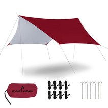 [공식]PYKES PEAK(파이크스피크) 헥사타프 HEXA TARP[2020년 5색]UV컷율 99%이상 내수압 PU2000mm 터프 텐트 캠프 용품 실버 코팅