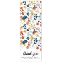 메리롱 띠스티커 상자 포장 데코 감사스티커 3x9cm 100매입, F