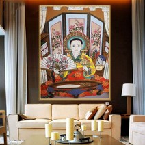 선녀 보살님 무당 보석십자수 종교 DIY 도안 점집 인테리어 전체 큐빅 비즈 구슬 십자수, 70x100cm