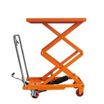 유압리프트 소형 카트 트레일러 핸드 포크리프트 하역, (200kg/1.26m) - 700x450mm