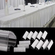 12PCS 식탁보 클립 피크닉 테이블 천으로 스커트 클램프 플라스틱 커버 홀더 홈 주방 웨딩 파티 연회