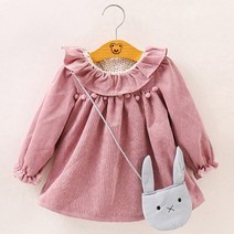 앨리홈 코듀로이래빗원피스