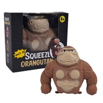 미니어쳐 big Giant antistress 오랑우탄 fidget toy squishy elastic monkey funny gorilla home decoration 생일, 밀가루 버전