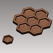 목공 장비 기계 3d 모델 stl 파일 육각 트레이 서빙 플레이트 cnc 계획 cnc 라우터 조각 지원 zbrush artcam aspire cut3d, sp237-0574