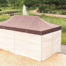 철제골조 야외 행사용 캐노피형 천막 세트 마당 축제용 쉼터 장사용 야유회, 백홍백 민자풀세트, 29mm스틸골조 3X6