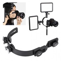 FZT587809플래시 스트로보 핫슈 C타입 브라켓 DSLR 장비 카메라