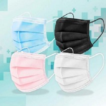 울리울리 일회용마스크 50매 대형 3중 MB필터, 1개, 화이트