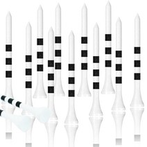 지칸디 대나무 눈금표시 골프티 우드티 나무티 티꽂이 100p, 롱티70mm, 화이트