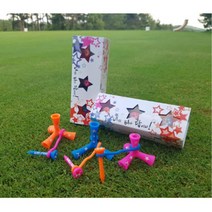 삼발이골프티 던지는 실리콘 드라이버티 1개 라운딩용품 골프핀 저항감소 필드용품, 핑크