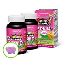 네이처스플러스 애니멀퍼레이드 슈퍼D3, 2개, 60정