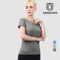 아르메데스 여성 사방스판 라운드 반팔 티셔츠 AR-211