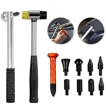 자동차수리도구 80 뜨거운 판매 10pcs 페인트 없는 덴트 제거 수리 도구 9 헤드 탭 다운 펜 세트 액세서리 망치 없이, 없음