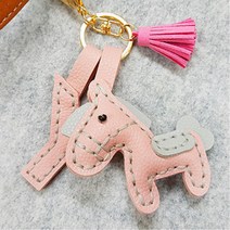 당나귀 가죽 열쇠고리 만들기 1인용 재료 가죽공예부자재 손바느질 손바느질diy DIY용, F 10 화이트, 1개