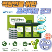 40대 직장인 징코 jinko 은행잎추출물 대두레시틴 x3 프리미엄 식약처 인증 여성 남성 50대 60대 비타민b 징코 은행잎 선물세트 아연 중년 고3 대치동 영양제 9개월분