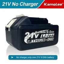 Kamolee1800 NM 하이 토크 90Ah 9000mAh 브러시리스 전기 임팩트 렌치 마끼다 18V 배터리용, AU+Only 9.0AH Battery