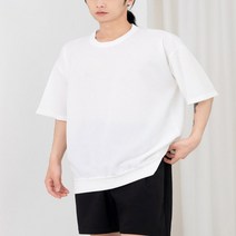 남성 빅사이즈 부드러운 편한 라운드넥 꾸안꾸 티남자 남자코디 남자티셔츠 반팔 20대코디 3-735056hn