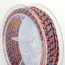 금사 은사 마크라메 실 재료 부자재 수제 다색 코튼 로프 금실 3 색 실 DIY 꼰 팔찌 짠 2mm, 4