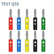 전동킥보드 튜닝 부품 개조 용품 스쿠터 Jzdz 10pcs 4mm 바나나 플러그 핀 오디오 스피커 커넥터 나사 연결 5 색 diy j.10015, 5 빨강 5 검정