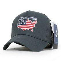 베이직엠 남성 여성 야구모자 볼캡 5각 성조기 USA (S M L사이즈)