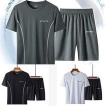 사계절 실내 헬스장 여름 상의 하의 반팔 반바지 운동 노멀 그레이