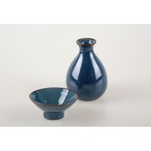 [요리하는남자들] 토우가 도쿠리 200ml 사케병 / 사케잔 (4종 컬러), 코발트블루 사케 잔
