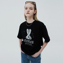 앤커버 3D ZET 페이스 티셔츠-블랙 - BLACK 127451