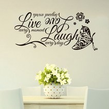 부엌 벽 스티커 비닐 데칼 영어 견적 홈 장식 예술 PVC 식당 바, [01] 1PCS