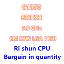 G1850 SR1KH 3.9 GHz 듀얼 코어 듀얼 스레드 CPU 프로세서 2M 53W LGA 1150