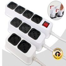 부엉이 멀티탭 클릭탭 안전슬라이드커버 대기전력차단 콘센트 2구 3구 4구, 4구 5미터