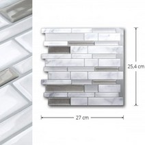 온장고 음료온장고Vividtiles 모자이크 벽 타일 DIY 쉬운 자체 접착 주방 Backsplash 홈 인테리어-3, 04 T80705_03 10 Pieces