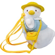 오리 가방 크로스백 떨어지기 싫은 오리 피규어 백팩 선물 인형가방