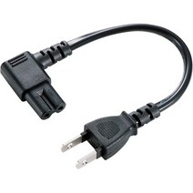 일본직발송 3. 산와 서플라이(SANWA SUPPLY) 산와 서플라이 전원 코드(2P·L형 커넥터) 0.2M KB-DM2L-02 B0, 111 17410344745, 222 17410344745, One Size_One Color