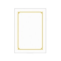 우진 32000 상장용지 금박(100매), 흰색, 100매입