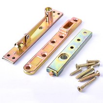 도어 피벗 축 유리 플로어 스프링 피팅 어퍼 샤프트 조절식 브래킷 내장 부품 2 세트, 한개옵션0