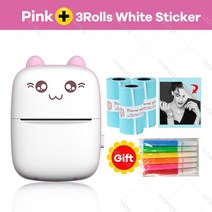 라벨 프린터 네임 이름 휴대용 인쇄기 미니 귀여운 블루투스4.0 열전 사 무선 82, pk add 3sticker